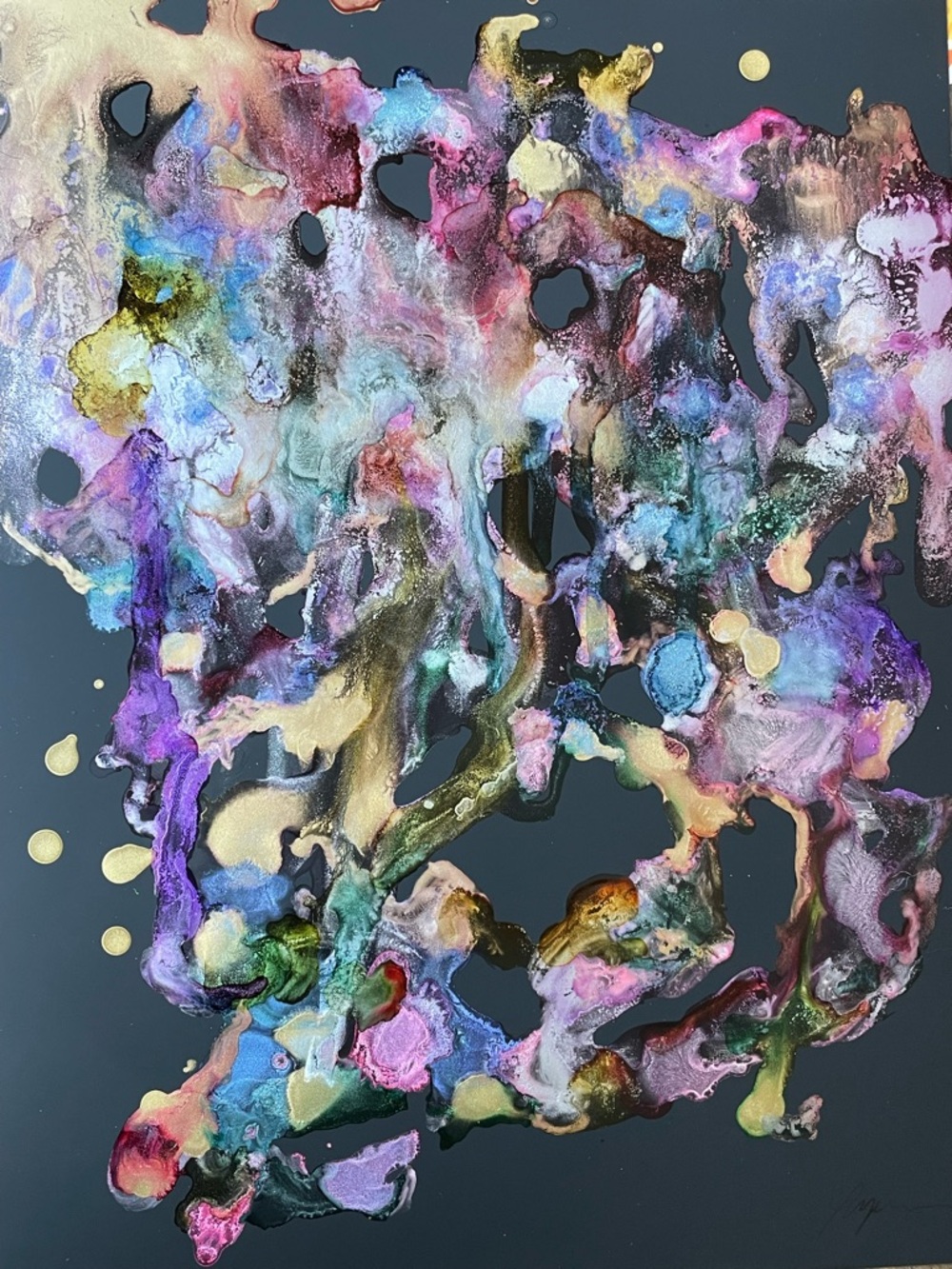 Original Abstract Multicolor Wall Art Painting